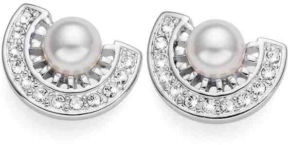 Oliver Weber Náušnice s krystaly a perlou Cleo 22782 + 2 měsíce na vrácení zboží