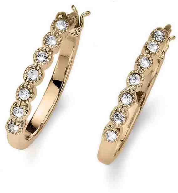 Oliver Weber Pozlacené náušnice s krystaly Deli 22783G + 2 měsíce na vrácení zboží
