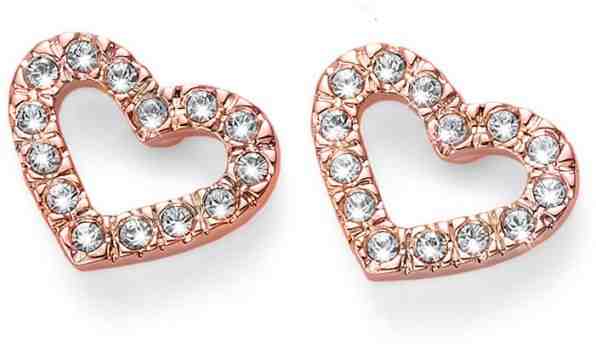 Oliver Weber Růžově zlacené náušnice s krystaly United 22813RG + 2 měsíce na vrácení zboží