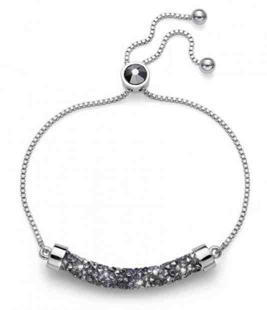 Oliver Weber Luxusní náramek s krystaly Full Tuby 32230 SIL + 2 měsíce na vrácení zboží