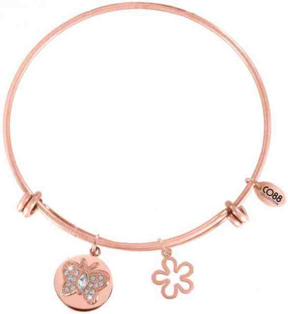 CO88 Ocelový náramek s motýlkem 860-180-010008-0000 + 2 měsíce na vrácení zboží