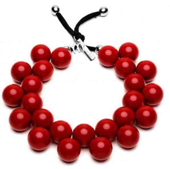 #ballsmania Originální náhrdelník C206 19-1557 Rosso Peperone + 2 měsíce na vrácení zboží