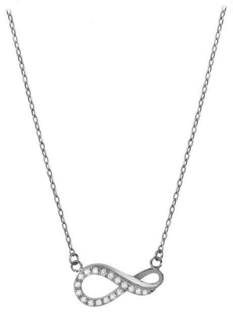 Brilio Zlatý náhrdelník Nekonečno s krystaly 279 001 00087 07 + 2 měsíce na vrácení zboží