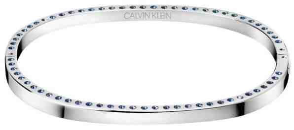 Calvin Klein Pevný ocelový náramek s krystaly Hook KJ06MD04040 5,4 x 4,3 cm - XS + 2 měsíce na vrácení zboží