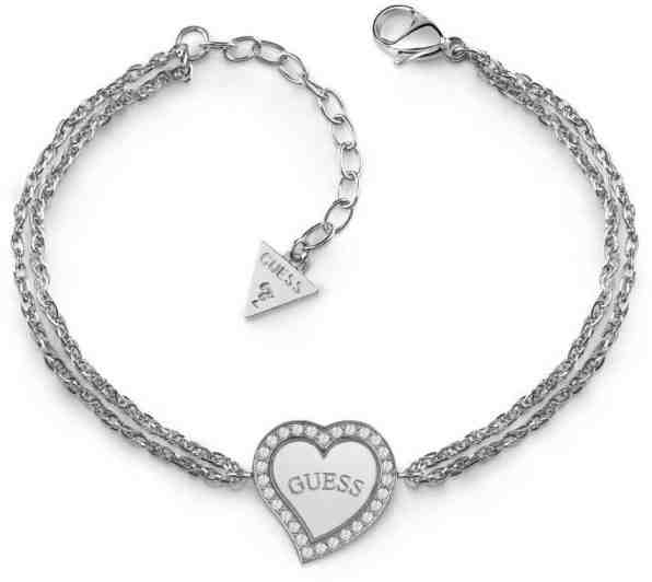 Guess Dámský náramek se srdíčkem UBB78096-S + 2 měsíce na vrácení zboží