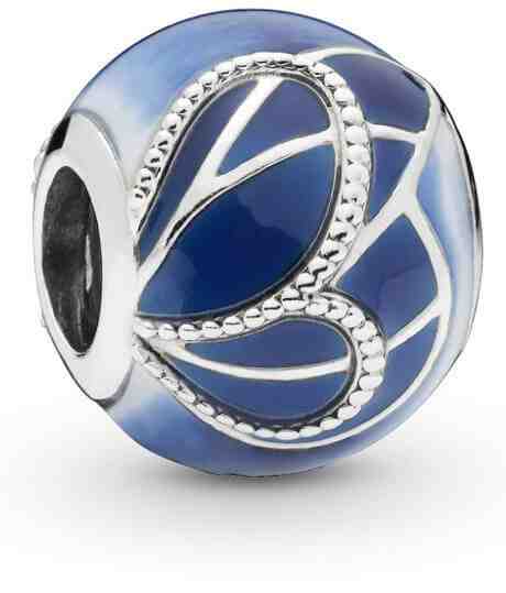 Pandora Stříbrný korálek Modrý motýlek 797886ENMX + 2 měsíce na vrácení zboží