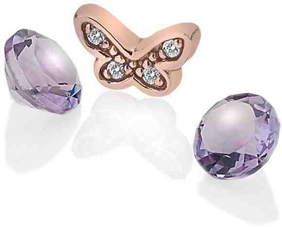Hot Diamonds Element motýl s ametysty Anais AC113 + 2 měsíce na vrácení zboží