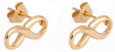 Victoria Walls Ocelové náušnice nekonečno VE1011G + 2 měsíce na vrácení zboží