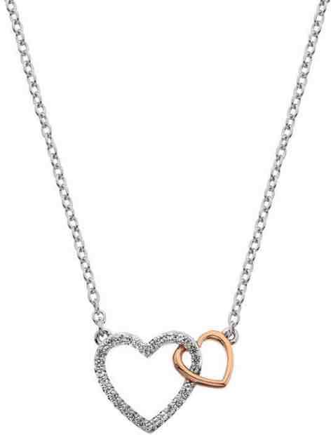 Hot Diamonds Stříbrný náhrdelník s pravým diamantem Flora DP732 + 2 měsíce na vrácení zboží