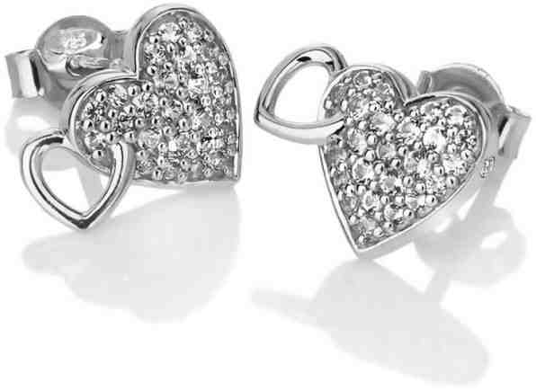 Hot Diamonds Třpytivé náušnice s pravým diamantem Flora DE607 + 2 měsíce na vrácení zboží