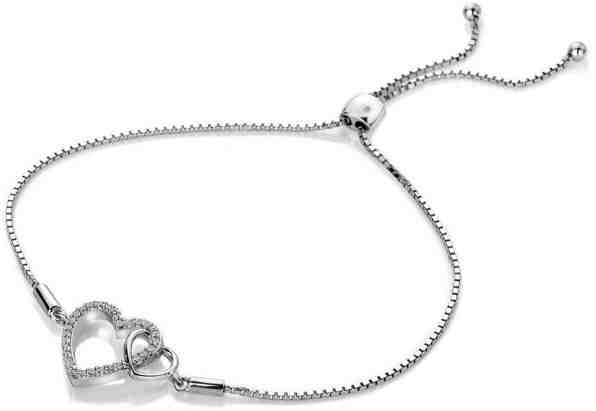 Hot Diamonds Stříbrný náramek s pravým diamantem Flora DL589 + 2 měsíce na vrácení zboží