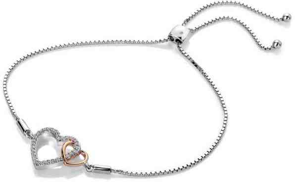 Hot Diamonds Stříbrný náramek s pravým diamantem Flora DL590 + 2 měsíce na vrácení zboží