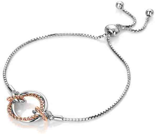 Hot Diamonds Stříbrný náramek s pravým diamantem Jasmine RG DL593 + 2 měsíce na vrácení zboží