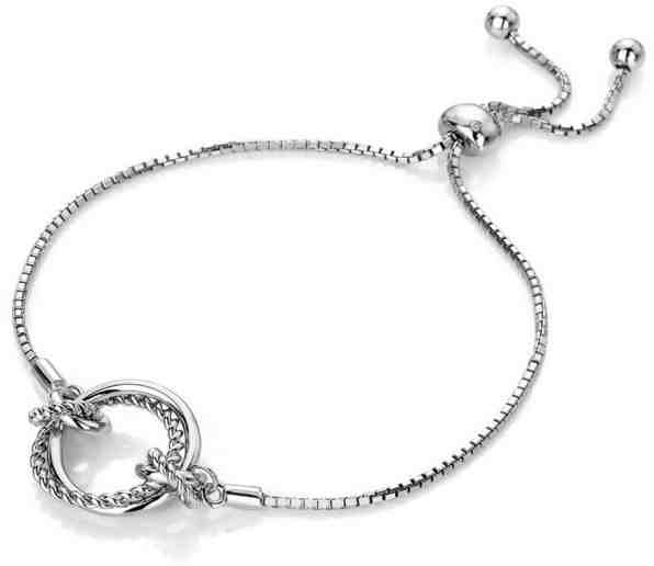 Hot Diamonds Stříbrný náramek s pravým diamantem Jasmine DL594 + 2 měsíce na vrácení zboží