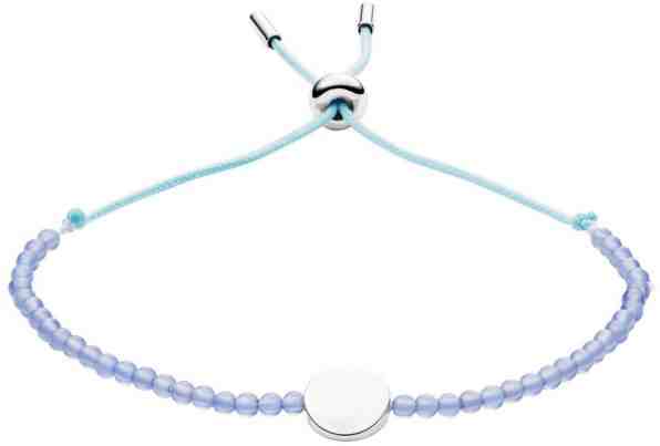 Fossil Modrý náramek s korálky JF02979040 + 2 měsíce na vrácení zboží