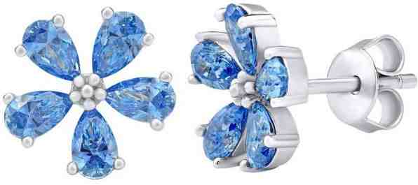 Silvego Stříbrné náušnice s krystaly Swarovski ALEXANDRIA MW13891A + 2 měsíce na vrácení zboží