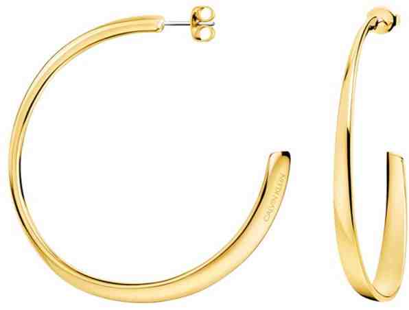 Calvin Klein Luxusní kruhové náušnice Groovy KJ8QJE100100 + 2 měsíce na vrácení zboží