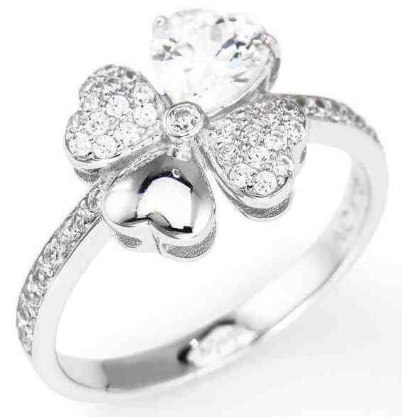 Amen Originální stříbrný prsten se zirkony Love RQUBB 54 mm + 2 měsíce na vrácení zboží