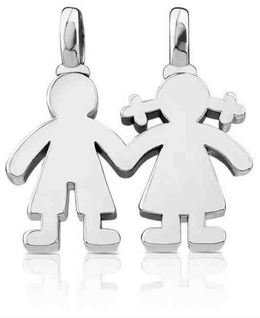 Tous Stříbrný přívěsek Chlapeček a holčička 115904500 + 2 měsíce na vrácení zboží
