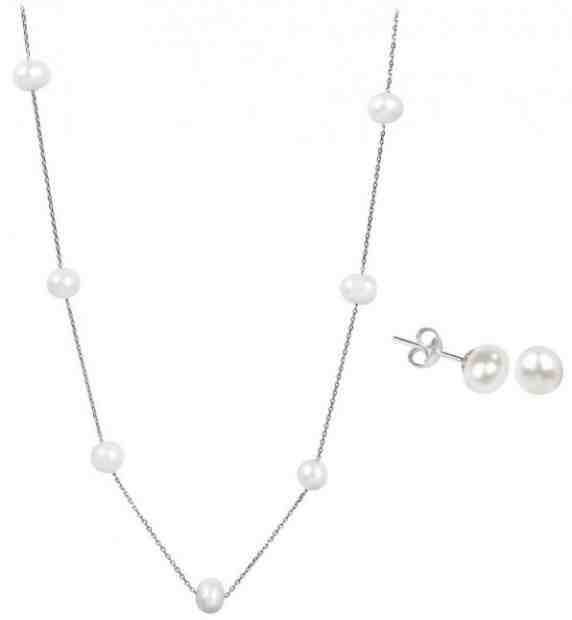 JwL Luxury Pearls Zvýhodněná perlová souprava šperků JL0026 a JL0355 + 2 měsíce na vrácení zboží