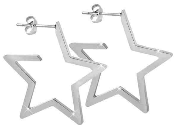 Troli Hvězdné ocelové náušnice + 2 měsíce na vrácení zboží