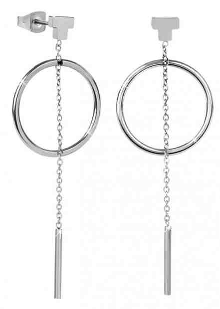 Troli Stylové dlouhé náušnice z oceli + 2 měsíce na vrácení zboží