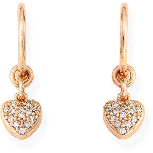 Amen Růžově pozlacené stříbrné náušnice se zirkony Romance OCRZ + 2 měsíce na vrácení zboží