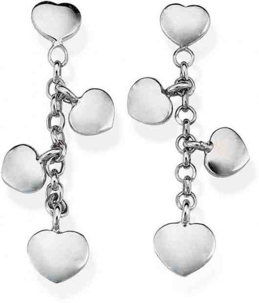 Amen Originální stříbrné náušnice Love ORGHB + 2 měsíce na vrácení zboží