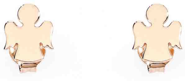 Amen Růžově pozlacené stříbrné náušnice Pray, Love ORAR + 2 měsíce na vrácení zboží