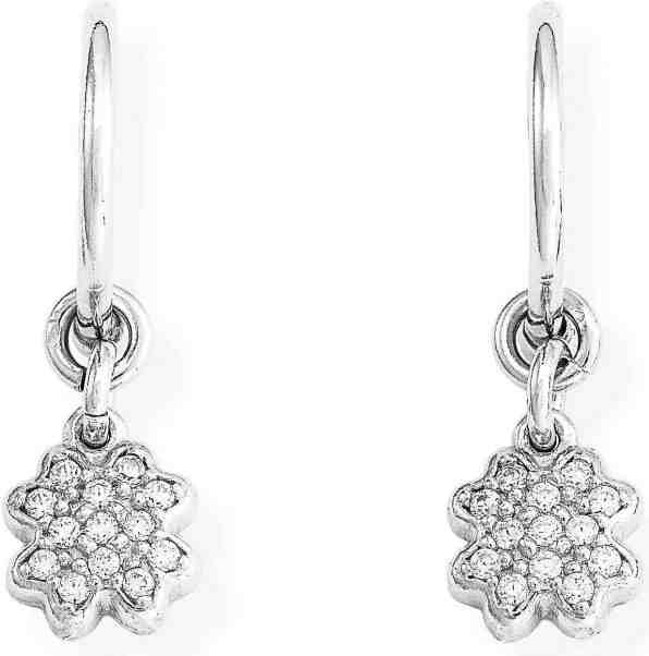 Amen Originální stříbrné náušnice se zirkony Romance OQBZ + 2 měsíce na vrácení zboží