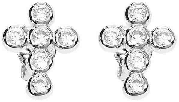 Amen Originální stříbrné náušnice se zirkony Rosary OBOBB + 2 měsíce na vrácení zboží