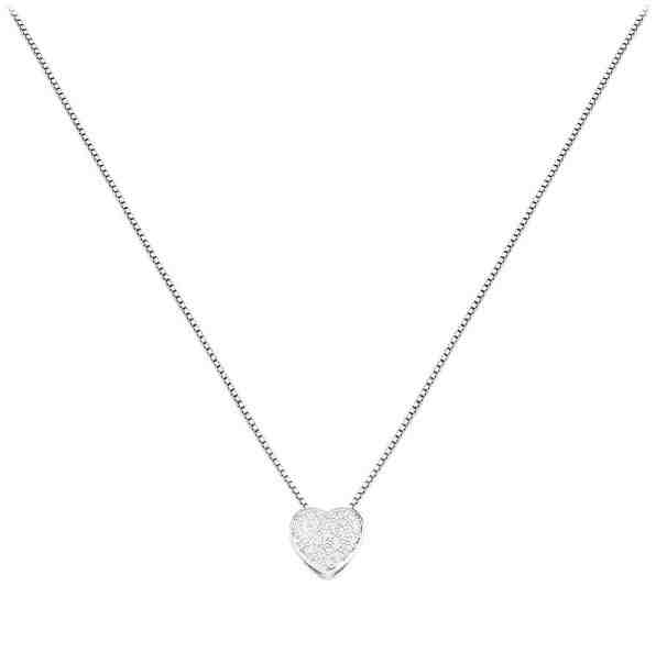 Amen Originální stříbrný náhrdelník se zirkony Love CLPH + 2 měsíce na vrácení zboží