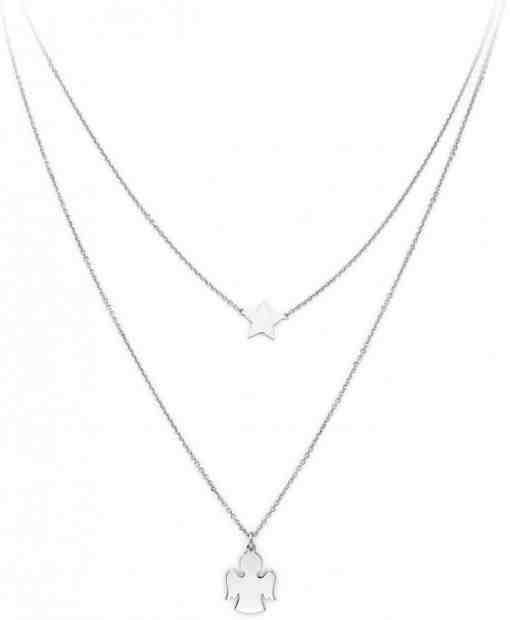 Amen Dvojitý stříbrný náhrdelník Angels CLASB + 2 měsíce na vrácení zboží
