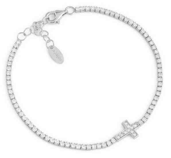 Amen Originální stříbrný náramek se zirkony Tennis TCRB + 2 měsíce na vrácení zboží