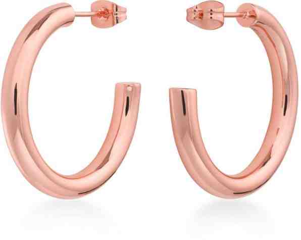 Rosefield Luxusní růžově pozlacené náušnice kruhy Iggy JCHSR-J085 + 2 měsíce na vrácení zboží