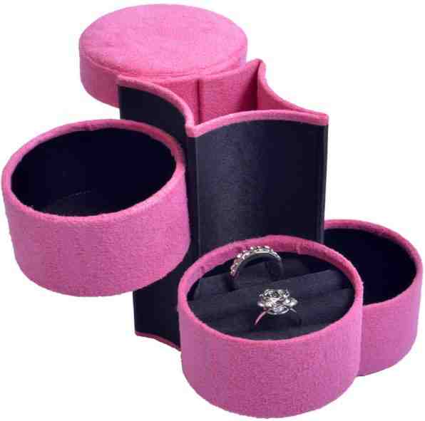 JK Box Růžová cestovní šperkovnice SP-885/A5 + 2 měsíce na vrácení zboží