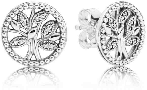 Pandora Stříbrné náušnice se stromem života 297843CZ + 2 měsíce na vrácení zboží