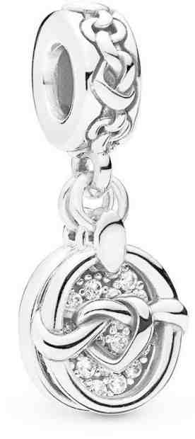 Pandora Stříbrný přívěsek Zauzlované srdce 798095CZ + 2 měsíce na vrácení zboží