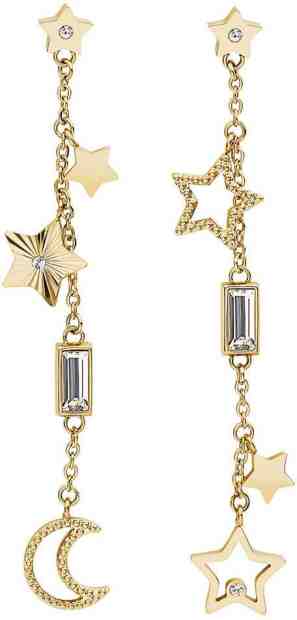 Brosway Hvězdičkové pozlacené náušnice s krystaly Chant BAH22 + 2 měsíce na vrácení zboží