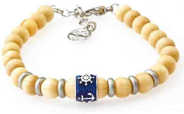 Green Time Cestovatelský náramek z dřevěných korálků ZWB214D + 2 měsíce na vrácení zboží