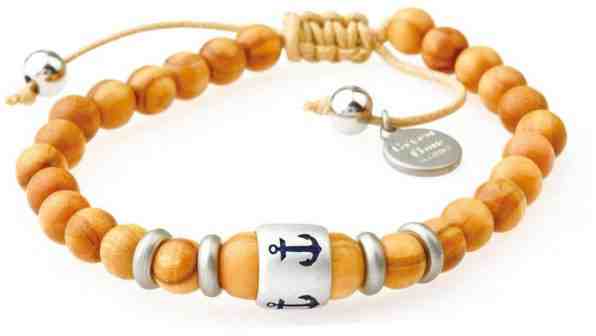 Green Time Dřevěný náramek s kotvou ZWB216B + 2 měsíce na vrácení zboží