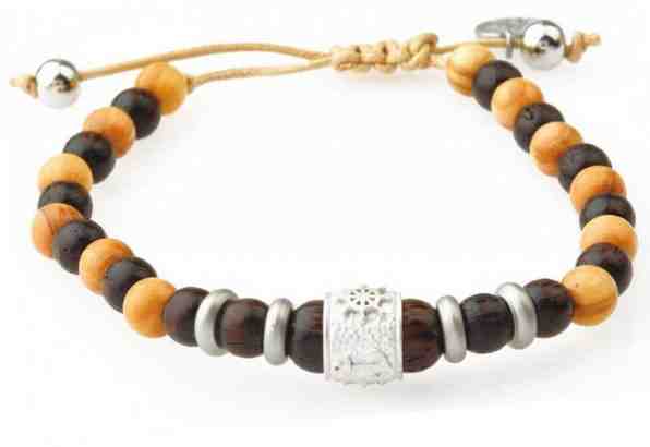 Green Time Náramek z dvojbarevných dřevěných korálků ZWB216C + 2 měsíce na vrácení zboží