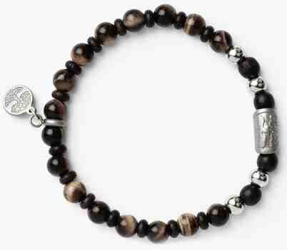 Green Time Náramek z dřevěných korálků a z tygřího oka ZWB221A + 2 měsíce na vrácení zboží