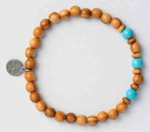 Green Time Náramek z dřevěných korálků a aulitu ZWB222F + 2 měsíce na vrácení zboží