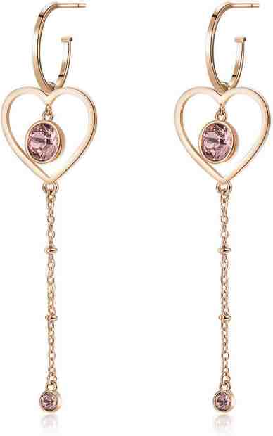 Brosway Srdíčkové ocelové náušnice Sight BGH22 + 2 měsíce na vrácení zboží