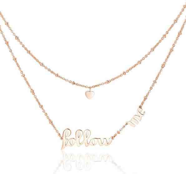 Brosway Ocelový náhrdelník Follow Me Script BRP04 + 2 měsíce na vrácení zboží