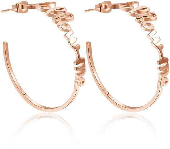 Brosway Kruhové ocelové náušnice Follow me Script BRP24 + 2 měsíce na vrácení zboží