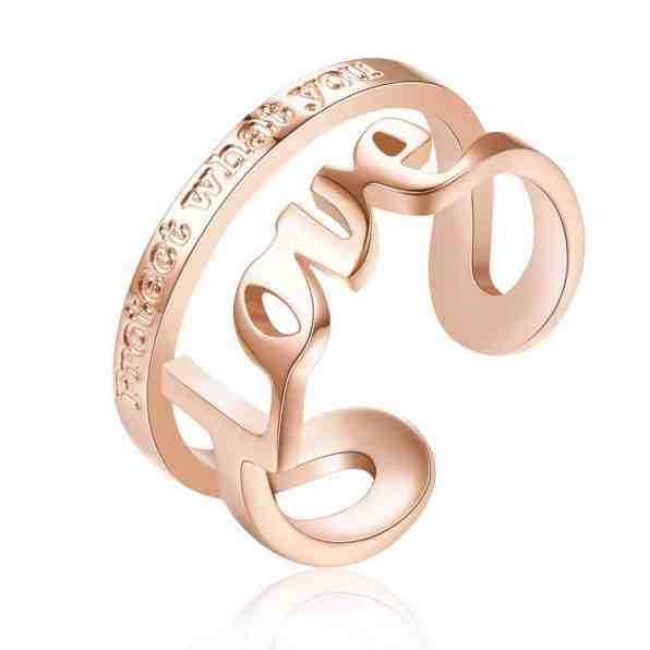 Brosway Ocelový prsten Love Script BRP32 50 mm + 2 měsíce na vrácení zboží