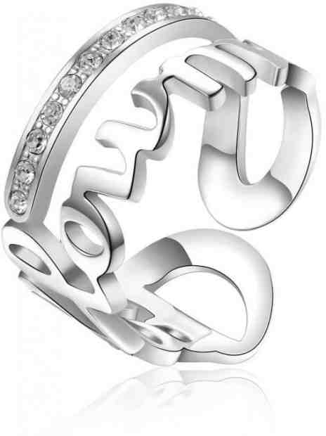 Brosway Ocelový prsten Follow Me Script BRP33 54 mm + 2 měsíce na vrácení zboží