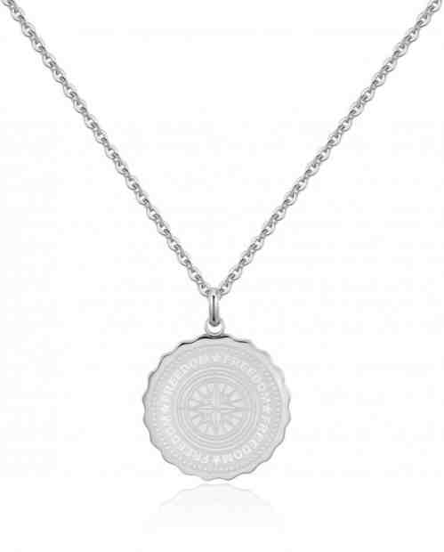 S`Agapõ Ocelový náhrdelník Freedom Coin SKY05 + 2 měsíce na vrácení zboží